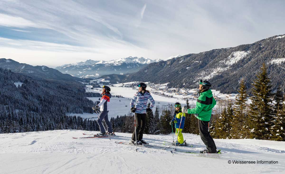 Familien-Skiurlaub Weissensee
